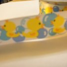 Duck with Bubbles Ribbon 7/8" 1 Yd
