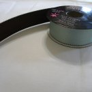 Double Sided Light Blue and Brown Ribbon 7/8" - 1 Yard