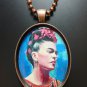 Antique copper Frida Kahlo Artists Muse Talisman