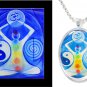 Silver Universal Chakra Reiki Healing Amulet Talisman Necklace