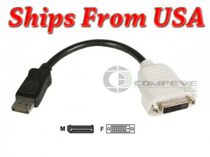 DisplayPort to DVI Adapter ATI FirePRO V4900 V5900 V7900 V4800 V5800 V8800 V8750