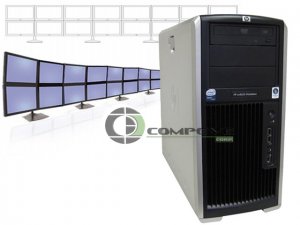 HP XW8600 16 Monitor Computer Octo-Core Processing 2.66GHz/12GB/128GB SSD/Win 7
