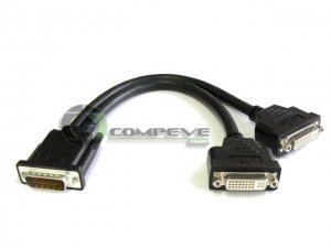 LFH-60 to Two DVI 1' Splitter Cable Adapter Matrox G450 G200 16123-00 16029-01