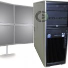 HP XW4600 Workstation Dual Core 2.33GHz/4GB RAM/Win 7 - 4 Monitor Computer PC