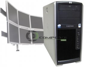 HP XW8600 Workstation 4-Core 2.5GHz/4GB/Win 7/ 6 Simultaneous Monitors Desktop