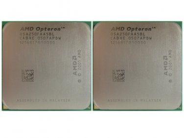 Matched Pair of AMD Opteron 250 - OSA250FAA5BL Processors