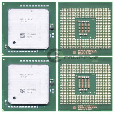 Matched Pair of Intel Xeon Processor 2.80 GHz 1M Cache 800 MHz FSB SL84B CPU