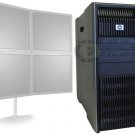 HP Trading Computer Z800 4 Monitors Intel Xeon QC x5560 2.8GHz 8GB RAM 500GB