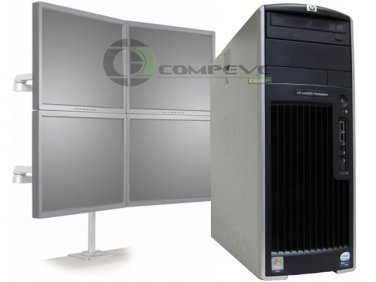HP XW6600 Workstation Quad Core 2.66Ghz/6GB/80GB Trading 4 Monitor Computer