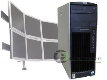 HP XW6400 Quad Core 2.33GHz/4GB/80GB 6 Multi Monitor Computer Tower Desktop