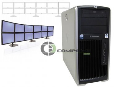 HP XW8600 12 Monitor Trading Computer. Two Quad-Core CPU's 2.0GHz/12GB Desktop