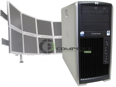 HP XW8600 Workstation Quad Core 2.5GHz 4GB Win 7/ 8 Multi Monitor Computer PC