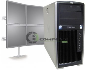 HP XW8600 Workstation Quad-Core Xeon 2.5GHz 4GB Win 7 Pro 4 Monitor Desktop