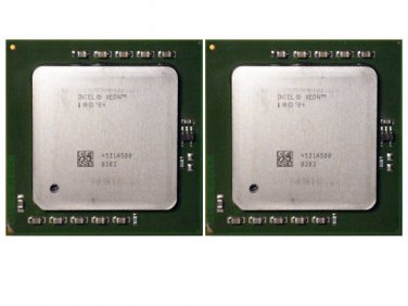 Matched Pair of Intel Xeon 3.2 GHz SL7ZE Server Processors CPU