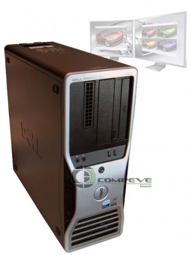 Dell 490 Quad Core 2.33GHz 2GB 80GB HDD 4 Monitor Win 7 Pro Trading Computer PC