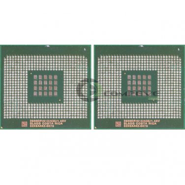Matched Pair of Intel Xeon Processor 2.80 GHz 512K Cache 533 MHz FSB SL6GG CPU