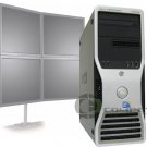 Dell Precision T3500 Workstation QC E5520 2.26Ghz 6GB 250GB 4 Monitor Desktop