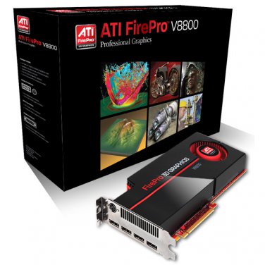 ATI FirePro V8800 2GB GDDR5 PCI-E x16 Professional Video Graphics Card Retail