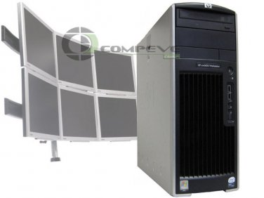 HP XW6600 Quad Core 2.33Ghz/6GB/80GB 6 Monitor Trading Workstation Desktop PC