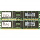HP 1GB (2x 512MB) PC2100 CL2.5 ECC 184-pin DIMM Memory Module 261584-041 Samsung
