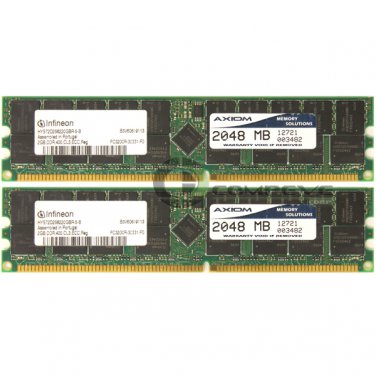 Infineon 2x 2GB PC-3200 DDR ECC Reg CL3 184-pin DIMM HYS72D256220GBR-5-B Memory