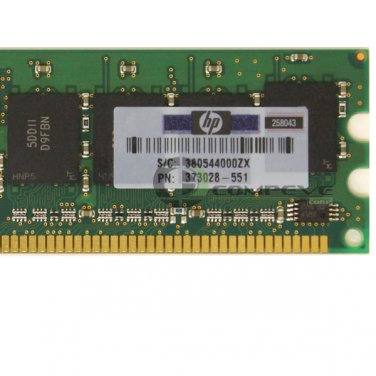 HP 1GB (2x512MB) PC-3200 DDR ECC Reg CL3 184-pin Memory Module 373028-551 Micron
