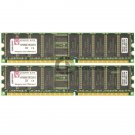 Kingston 1GB 2x512MB PC2100 266MHz ECC Reg 184-Pin DIMM Memory KVR266X72RC25/512