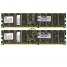 Samsung 2GB (2x1GB) PC2100 ECC Reg 184-pin DIMM Memory Module M312L2828DT0-CB0Q0