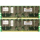 Samsung 1GB 2x512MB PC1600 ECC Reg 184-pin DIMM Memory M383L6420DTS-CA0Q0