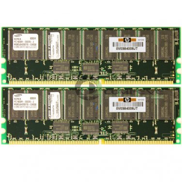 Samsung 1GB 2x512MB PC1600 ECC Reg 184-pin DIMM Memory M383L6420DTS-CA0Q0