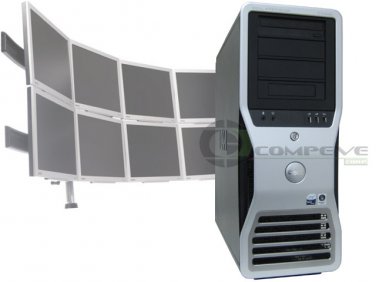 Dell Precision T7400 2x E5440 2.83 GHz 12GB Win7 Multitask 8 Monitor Computer PC