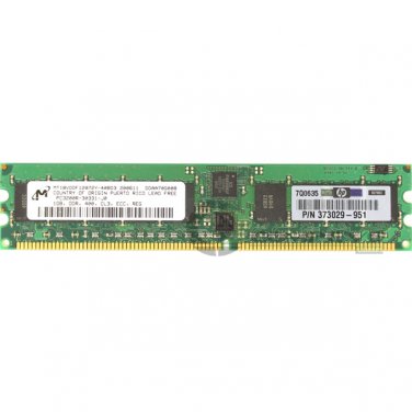 HP 1GB PC-3200 DDR-400MHz ECC Reg CL3 184-Pin Memory Module 373029-951 Micron