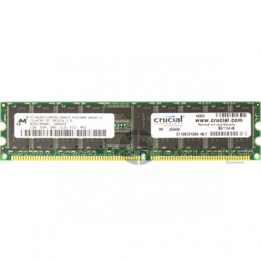 Micron 1GB PC2100 DDR-266MHz ECC Reg 184-Pin Memory Module MT18VDDT12872G-26AC2