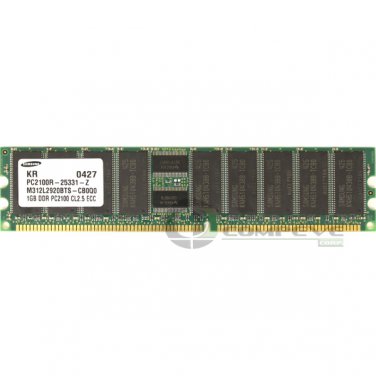Samsung 1 GB PC2100 DDR ECC Reg CL2.5 184-Pin Memory Module M312L2920BTS-CB0Q0
