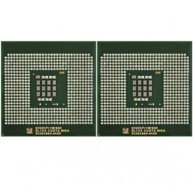 Matched Pair 64-bit Intel Xeon Processors 3.2 GHz 1M Cache 800 MHz FSB SL7DX CPU