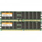 Hynix 1GB (2x 512MB) PC2100 DDR ECC Reg 184-Pin DIMM Memory HYMD264G726B4M-H AA