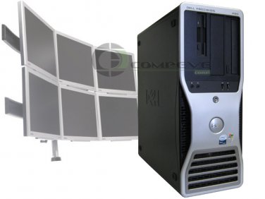 Dell 490 Quad Core 2.66GHz Xeon's/8GB RAM - 6 Monitor Trading Computer Desktop