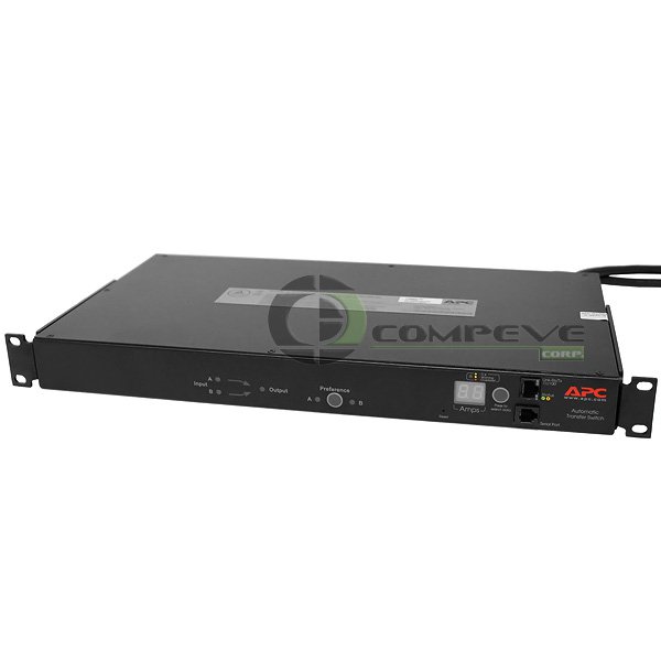 APC Rack-mount Transfer Switches AP7750A Rack ATS 100-120V 5-15P In 5-15R Out