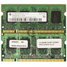 1GB (2x 512MB) PC2-4200 DDR2-533MHz CL4 200-pin SoDimm Memory Mobile