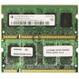 1GB (2x 512MB) PC2-4200 DDR2-533MHz CL4 200-pin SoDimm Memory Mobile