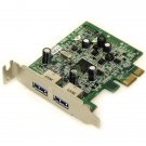ECS U3N2-D 2 Port USB 3.0 PCIe x1 Expansion Card Dell FWGJ8