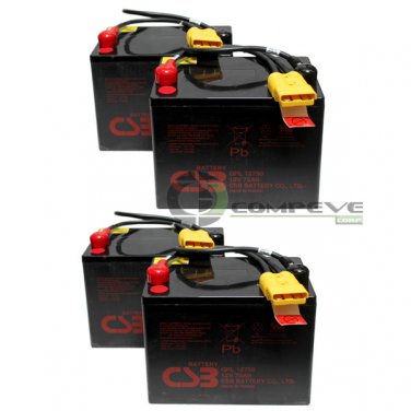 APC RBC14 Replacement Battery Cartridge #14 UPS Backup Battery (Set of 4)