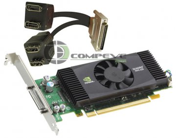 Nvidia Quadro NVS 420 PCIe x16 512MB 4 Monitor Graphics Adapter Card Dell H995J