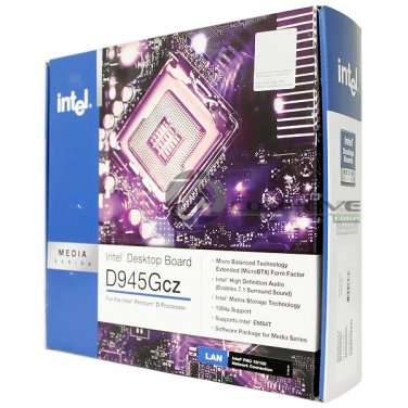 Intel D945GCZ LGA 775 Socket T MicroBTX 945 Chipset BOXD945GCZLR Motherboard