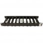 APC AR8612 1U Horizontal Cable Manager Black 6" Deep Single-Sided with Cover
