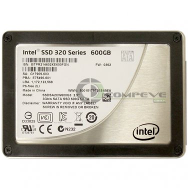 Intel 320 Series SSDSA2CW600G3 600GB SSD 2.5" MLC SATA Internal G17909-603