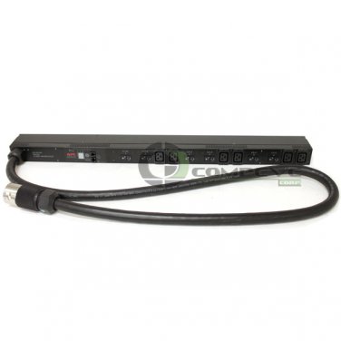 APC AP7867A Metered Rack PDU 0U 208V 3PH 14.4kW 6-Outlets High Temp CS8365 Input