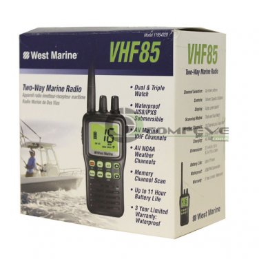 West Marine VHF85 Handheld VHF Two-Way Radio Transceiver Waterproof  11954328