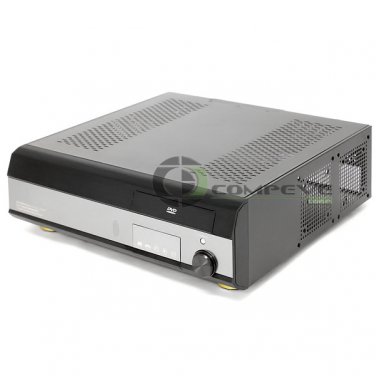 Home Theater Media Center PC Case Barebones HTPC Remote Aluminum KT600 Black NIB