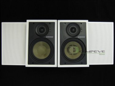 Moderno Sonance M6 In-Wall Multi-channel Commercial/Home Speakers Pair 6 1/2"